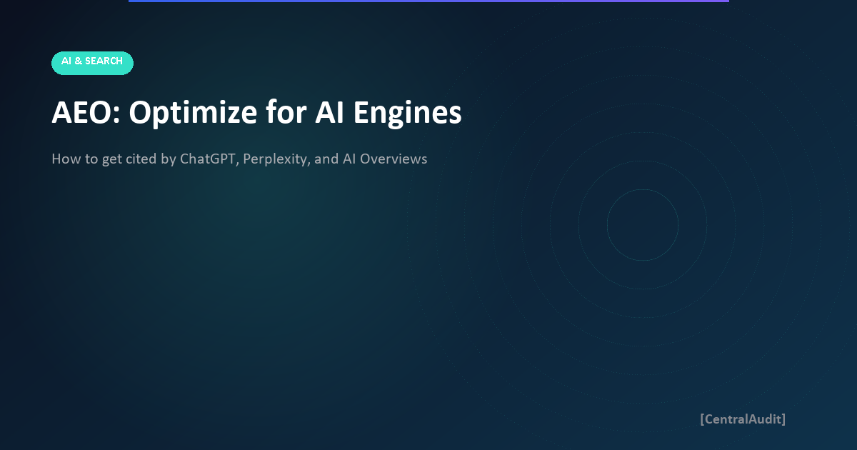 AEO: Optimize for AI Answer Engines