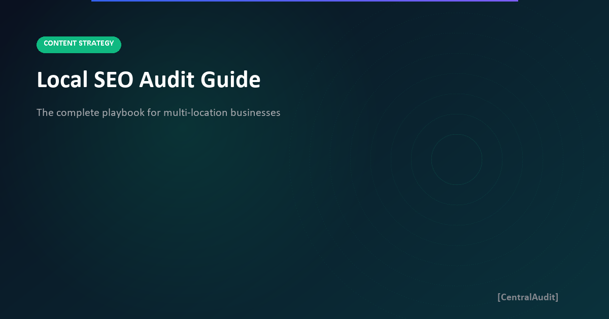 Local SEO Audit Guide
