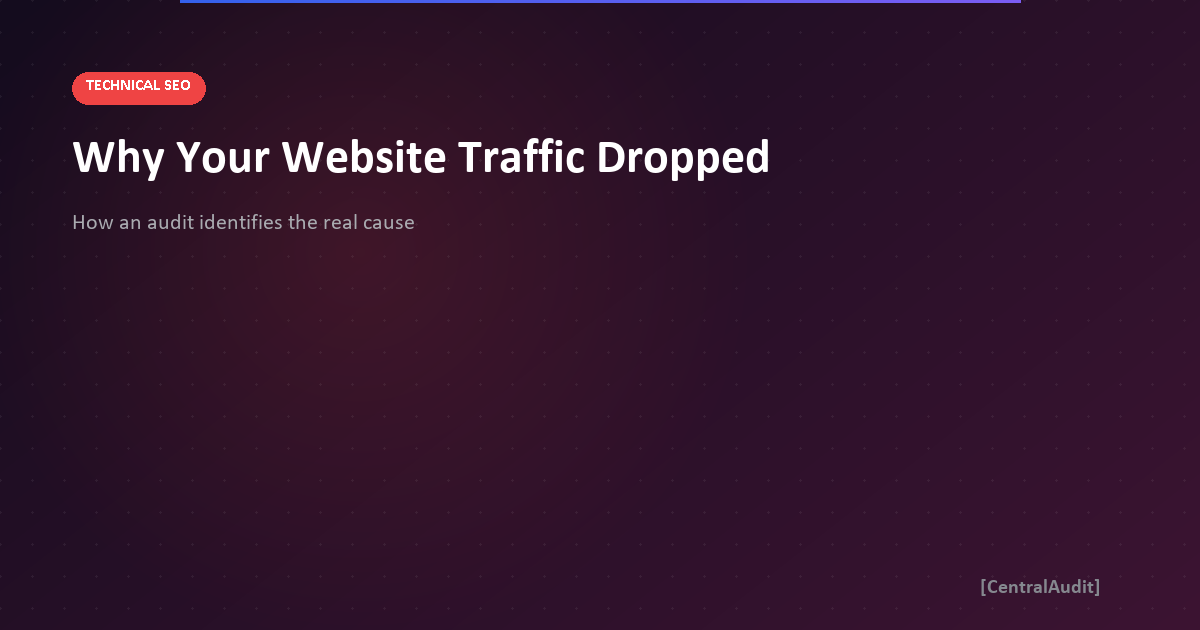 Why Website Traffic Dropped